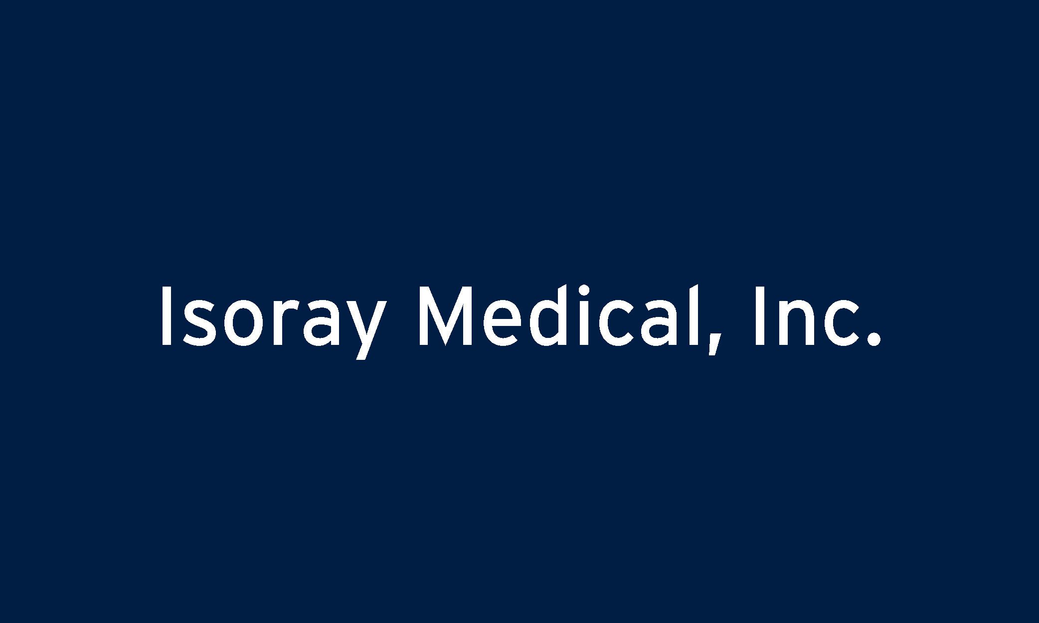 Isoray Medical, Inc. 